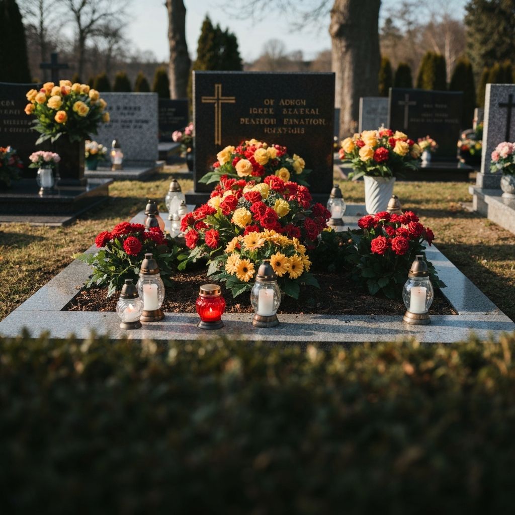 Sviatočná výzdoba hrobu