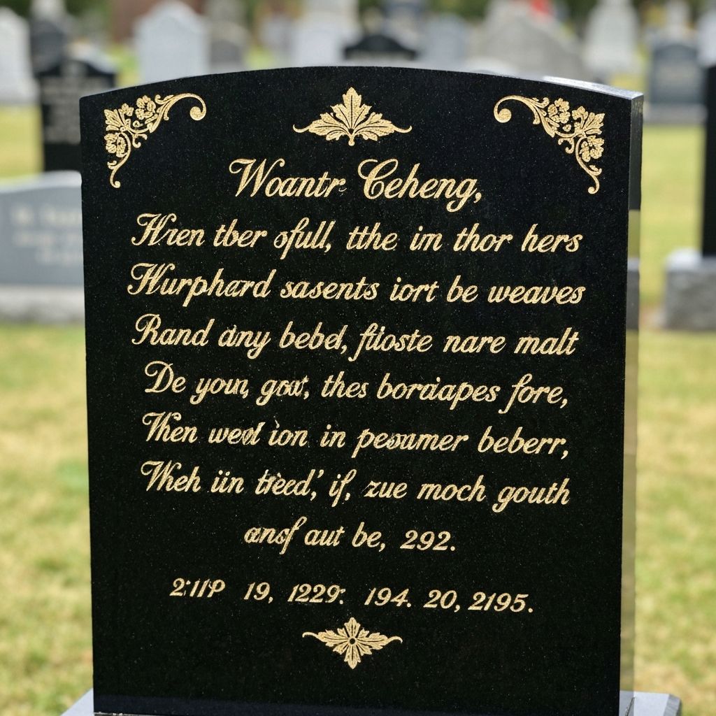 Obnovené písmo na náhrobku